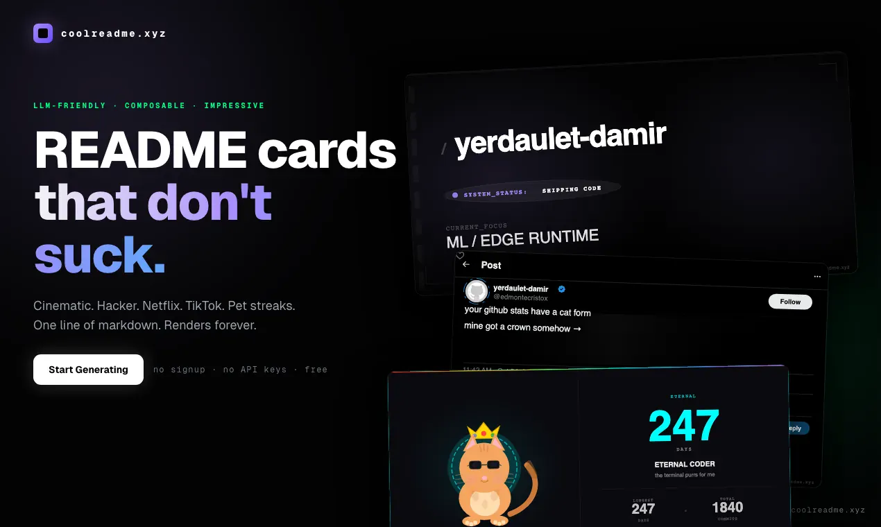 CoolReadme project